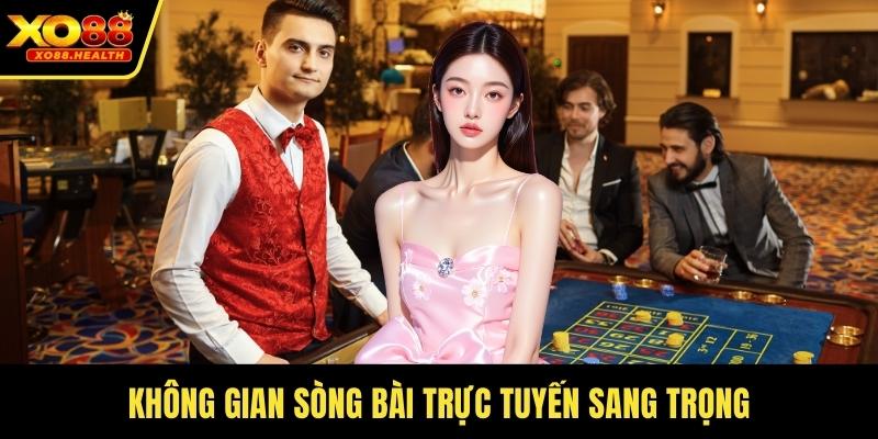 Không gian sòng bài trực tuyến sang trọng